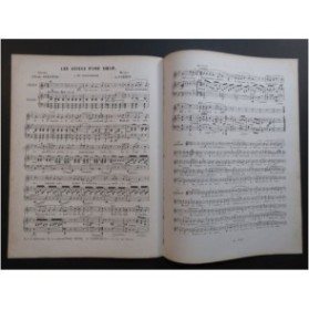 CHERET P. Les Adieux d'une Soeur Chant Piano ca1840