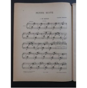 DEBUSSY Claude Petite Suite pour Piano 4 mains 1904