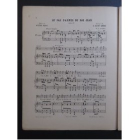 SAINT-SAËNS Camille Le Pas d'Armes du Roi Jean Chant Piano 1885