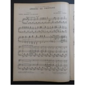 BOREL-CLERC Charles Amours de Trottins Chant Piano 1903