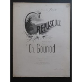 GOUNOD Charles Crépuscule Chant Piano ca1866