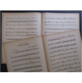 BRESSEL Henri Papillons Piano Violon ca1900