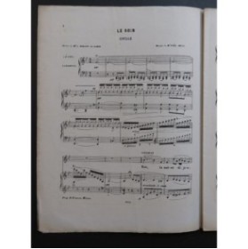 BRUSA Noël Le Soir Chant Piano XIXe siècle