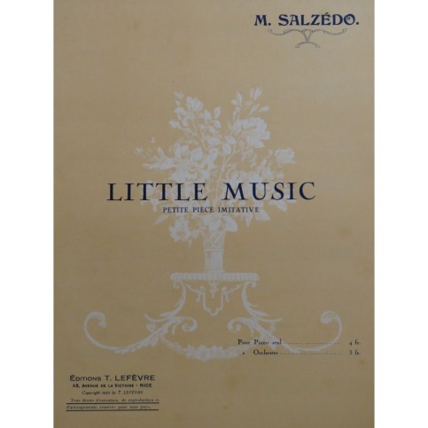SALZÉDO M. Little Music Piano 1925