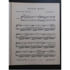 SALZÉDO M. Little Music Piano 1925