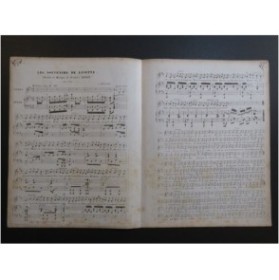 BÉRAT Frédéric Les Souvenirs de Lisette Chant Piano ca1840