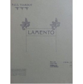 VIARDOT Paul Lamento Violoncelle Piano ca1925