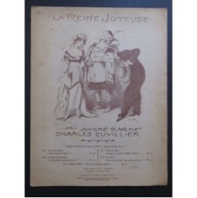 CUVILLIER Charles La Reine Joyeuse Valse Lente Chant Piano 1913