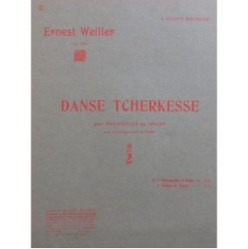 WEILLER Ernest Danse Tcherkesse Piano Violon ca1912