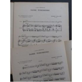 WEILLER Ernest Danse Tcherkesse Piano Violon ca1912