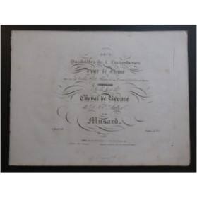 MUSARD Le Cheval de Bronze Auber Quadrille No 1 Piano ca1835