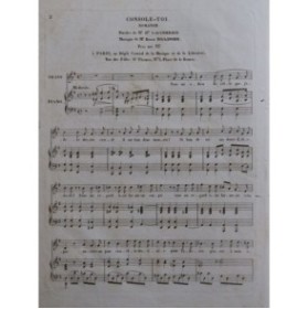 BOULANGER Ernest Console-toi Romance Chant Piano ca1830