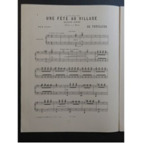 THUILLIER Edmond Une Fête au Village Piano 4 mains