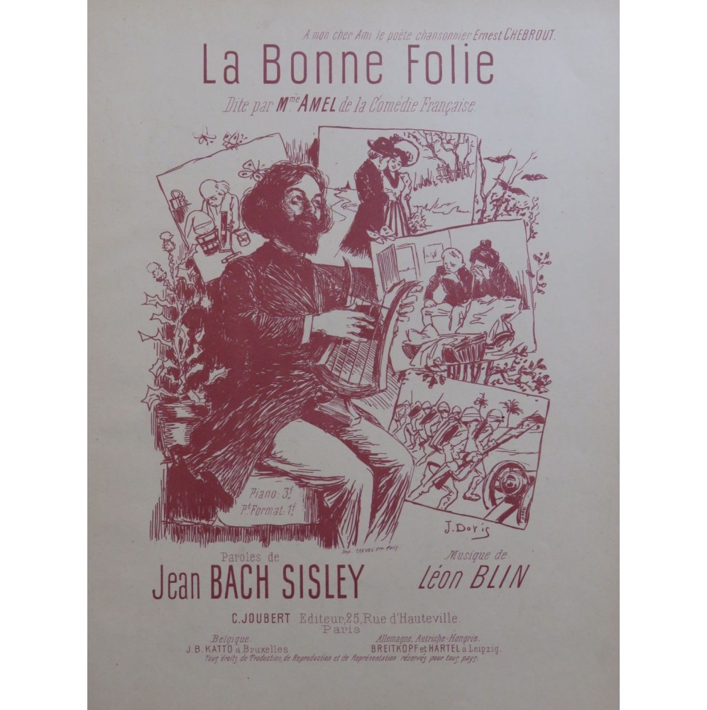 BLIN Léon La Bonne Folie Chant Piano