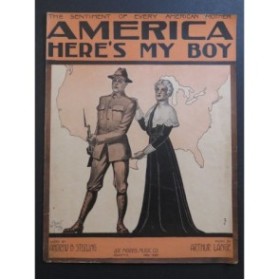 LANGE Arthur America Here's My Boy Chant Piano 1917