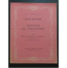 DOUANE Jules Andante et Variations Cornet ou Trompette Piano