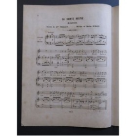 DUMONT Marius La Sainte Hostie Chant Piano ou Orgue ca1850