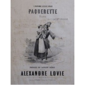 LOVIE Alexandre Paquerette Chant Piano ca1840