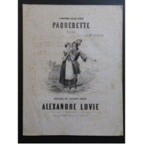 LOVIE Alexandre Paquerette Chant Piano ca1840