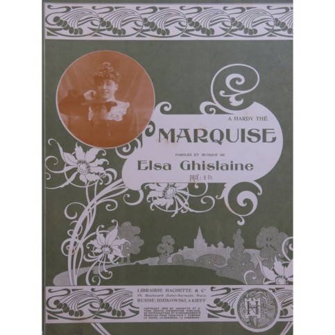 GHISLAINE Elsa Marquise Chant Piano 1902