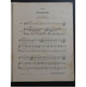 GHISLAINE Elsa Marquise Chant Piano 1902