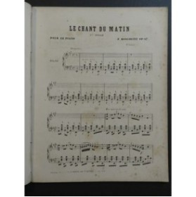 BOSCOVITZ Frédéric Le Chant du Matin Piano ca1870