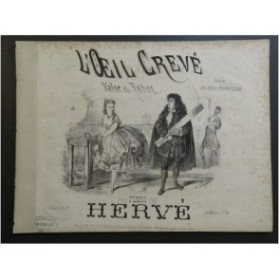 HERVÉ L'Oeil Crevé Valse du Rabot Piano 4 mains ca1867
