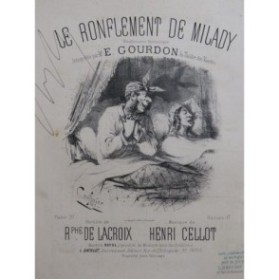 CELLOT Henri Le Ronflement de Milady Chant Piano ca1870