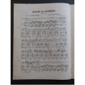 HENRION Paul Jeanne la Glaneuse Chant Piano ca1848