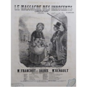 RENAULT Le Massacre des Innocents Chant Piano ca1850
