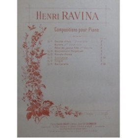 RAVINA Henri Sicilienne Piano ca1902