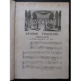 LULLY Jean-Baptiste Armide Opéra Orchestre 1725