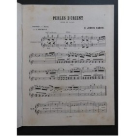 JERVIS RUBINI George Perles d'Orient Suite de Valses Piano 4 mains 1876