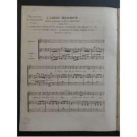 GEORGEON H. L'Adieu Romance Chant Piano ou Harpe ca1820