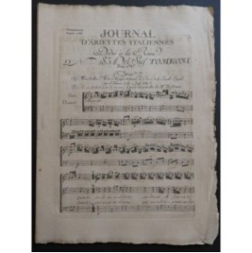 TOMEONI Florido Quando vedo un uccelletto Chant Orchestre 1786