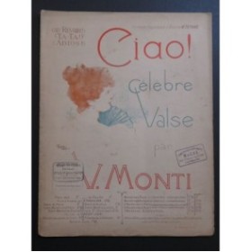 MONTI Vittorio Ciao Célèbre Valse Piano 4 mains