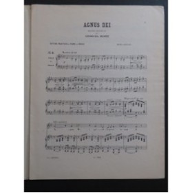 BIZET Georges Agnus Dei Chant Piano ou Orgue