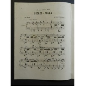 KETTERER Eugène Succès-Polka Piano ca1870