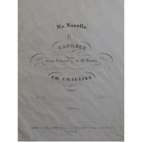 CHAULIEU Charles Ma Nacelle Piano ca1835