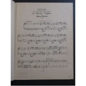 STRAUSS Johann Trésor Valse Piano ca1885