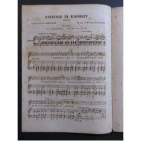 DARCIER Gabrielle L'Aveugle de Bagnolet Chant Piano ca1850