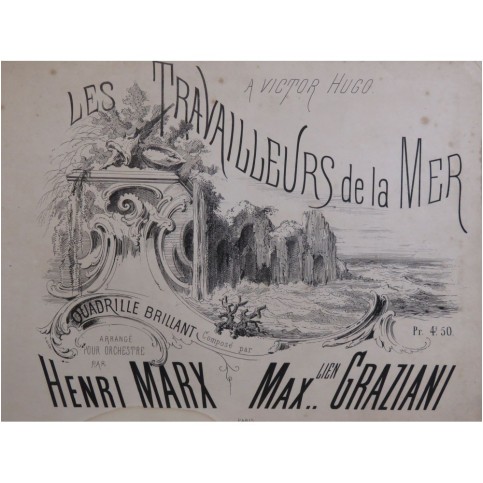 GRAZIANI Max Les Travailleurs de la Mer Piano ca1870
