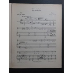 RABAUD Henri Instant Chant Piano 1909