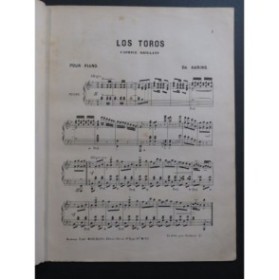 HARING Ch. Los Toros Piano 1885