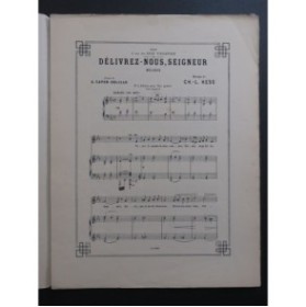 HESS Ch. L. Délivrez-nous Seigneur Chant Piano 1898