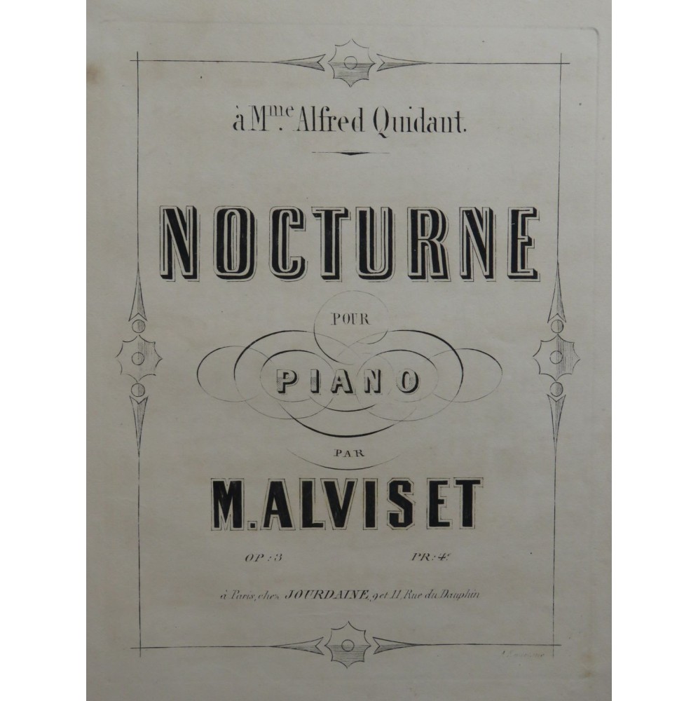 ALVISET Maria Nocturne Piano ca1850
