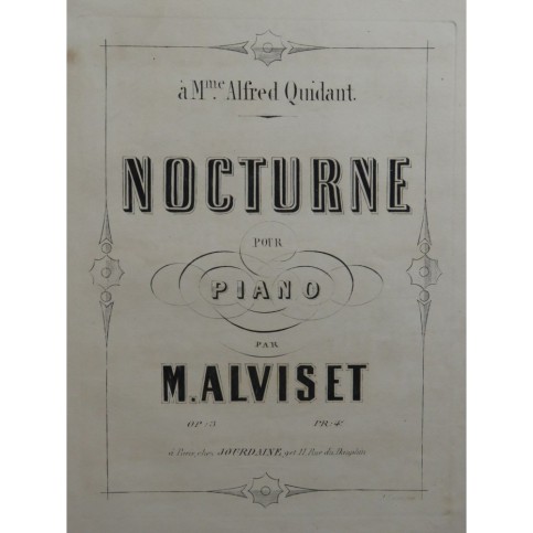 ALVISET Maria Nocturne Piano ca1850