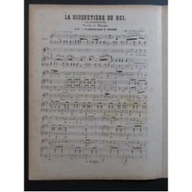 DE CLÉMENCEAU St JULIEN A. La Bouquetière du Roi Chant Piano ca1860