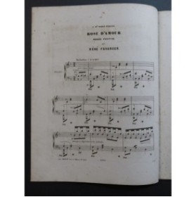 FAVARGER René Rose d'Amour Piano ca1870