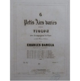 DANCLA Charles Air Varié No 4 Piano Violon ca1850